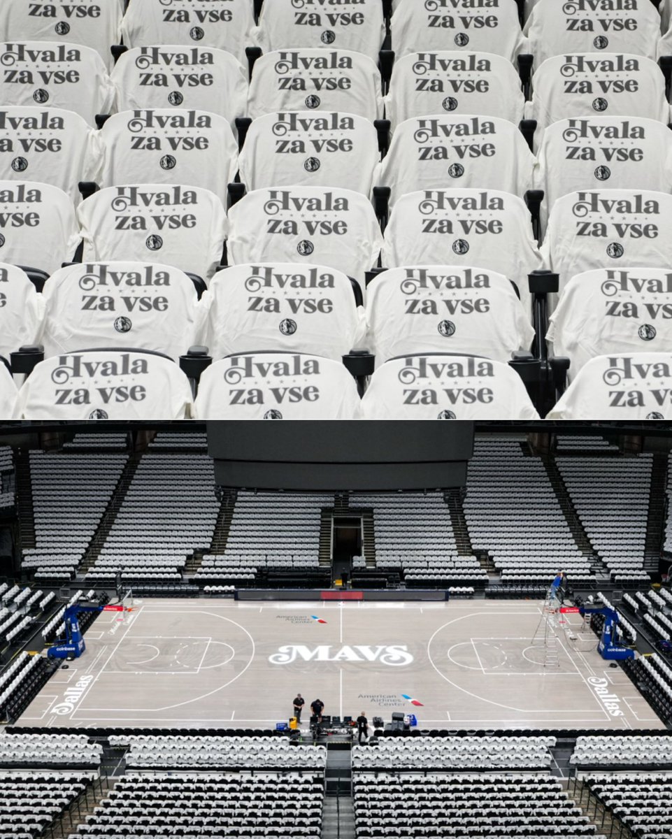 BleacherReport's tweet photo. Mavs fans will be given shirts that say "Thank you for everything" in Slovenian for Luka's return to Dallas tonight 💙

(via @dallasmavs) https://t.co/guAhf7oTxQ