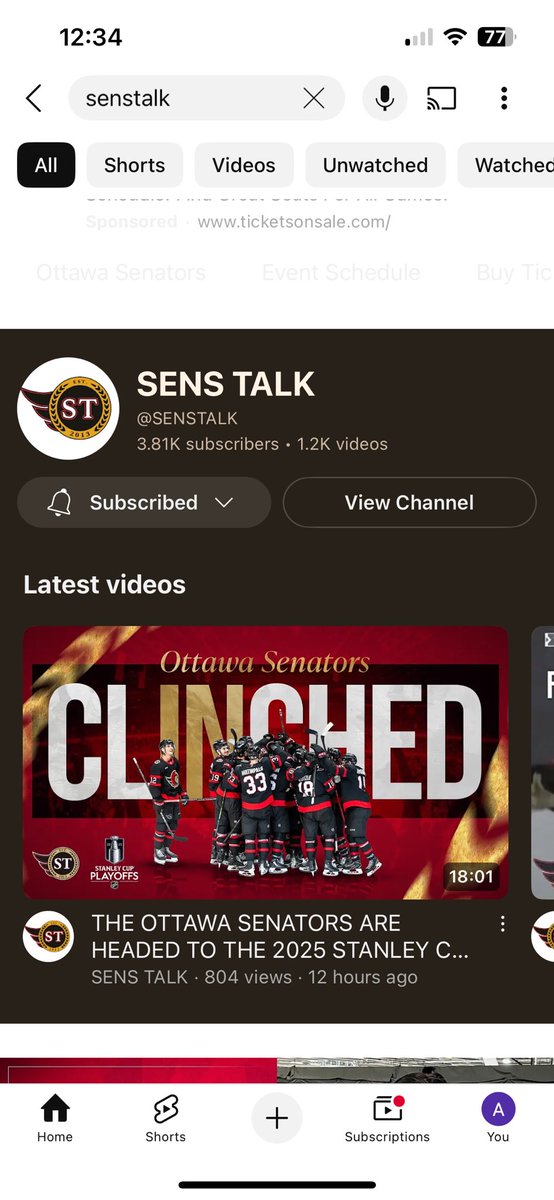 Andrewtucker98's tweet photo. @senstalk_ @keefssmokedmeat Go sens go https://t.co/XOEaINpGme