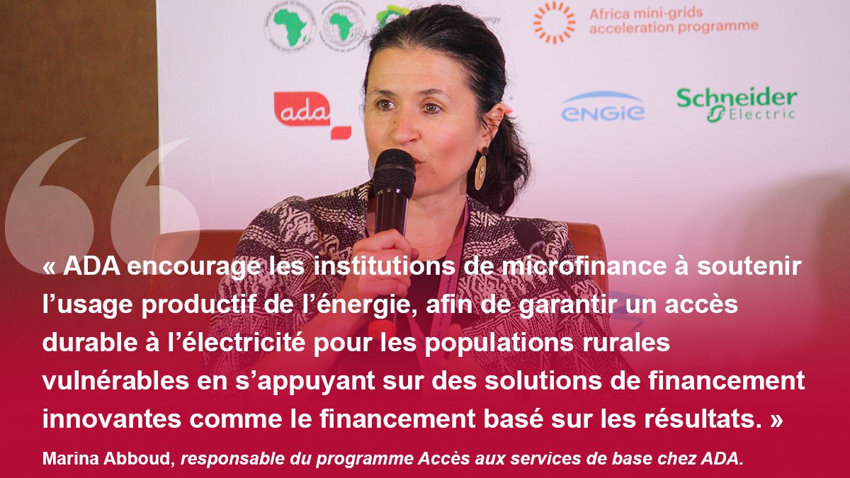 🌍 Au forum #EAIF2025 de @ruralelec à Kampala, ADA a présenté un mécanisme de financement basé sur les résultats, qui lie le soutien financier à des critères de performance clairement définis. Cette approche permet ainsi d'atténuer les risques liés aux remboursements des crédits.