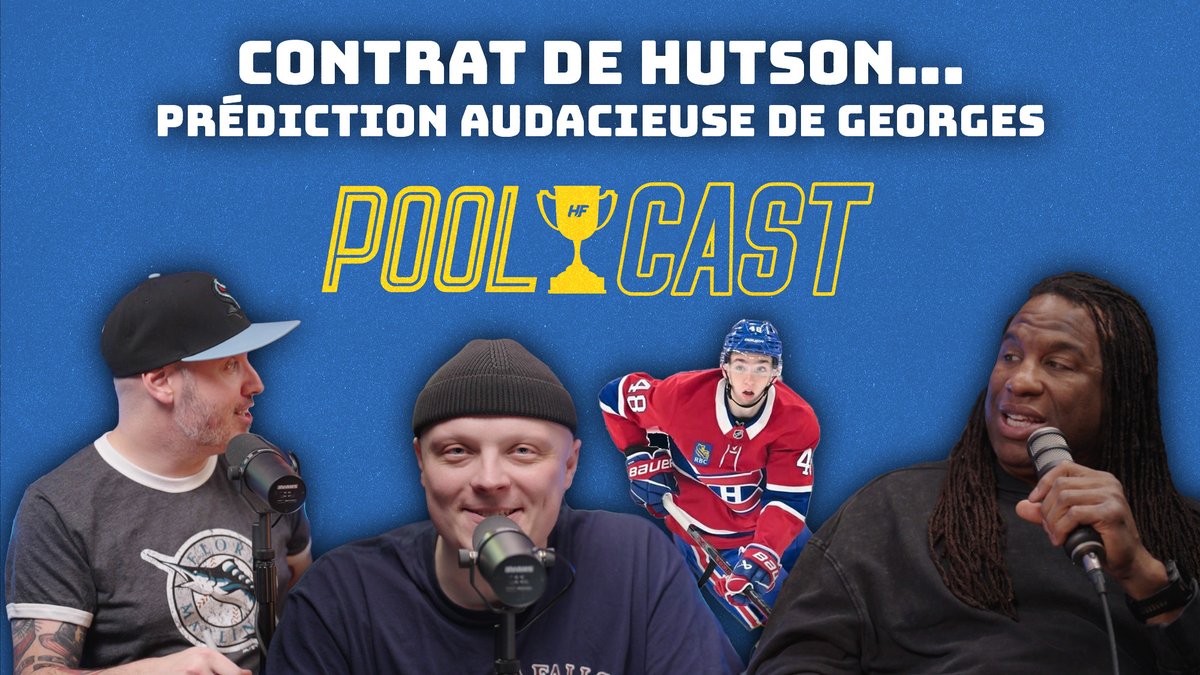 Cette semaine au PoolCast, Charles Pellerin est venu en relève à <a href="/PascalCameron/">Pascal Cameron</a> et nous avions de la grande visite alors que <a href="/GeorgesLaraque/">Georges Laraque</a> est venu dans nos studios pour jaser du Canadien, de Lane Hutson et Nick Suzuki, des séries, du trashtalk dans la LNH et ce qui se dit