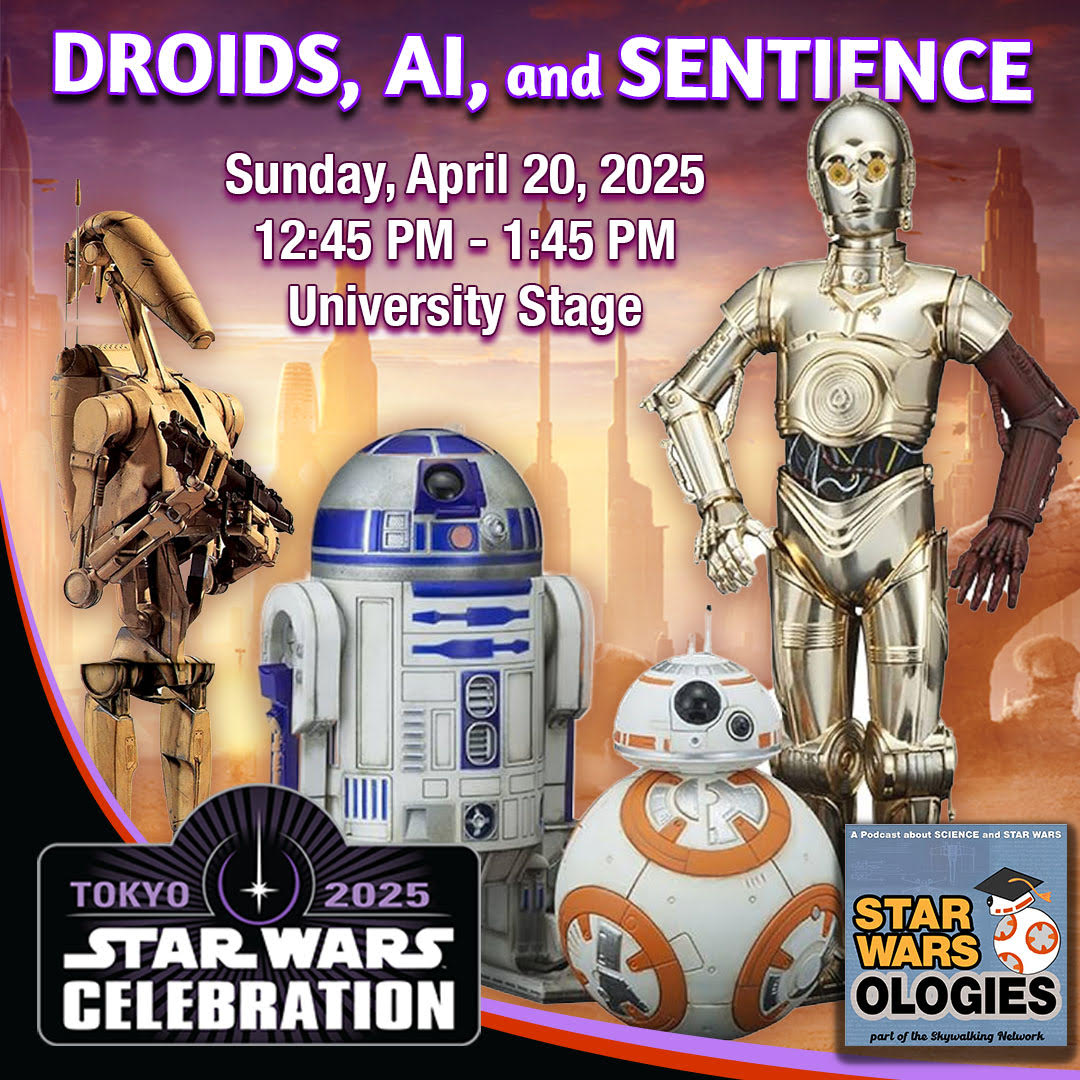 James Floyd (@jamesjawa) on Twitter photo Going to #StarWarsCelebration next week? I'll be hosting two awesome panels: SCIENCE OF REVENGE OF THE SITH on Saturday, and DROIDS, AI, & SENTIENCE on Sunday, with awesome folks like <a href="/FonHDavis/">Fon H Davis</a> <a href="/ChrisKempshall/">Chris Kempshall (Largely Unmonitored)</a> and more! #SWCJ #StarWars Going to #StarWarsCelebration next week? I'll be hosting two awesome panels: SCIENCE OF REVENGE OF THE SITH on Saturday, and DROIDS, AI, & SENTIENCE on Sunday, with awesome folks like <a href="/FonHDavis/">Fon H Davis</a> <a href="/ChrisKempshall/">Chris Kempshall (Largely Unmonitored)</a> and more! #SWCJ #StarWars