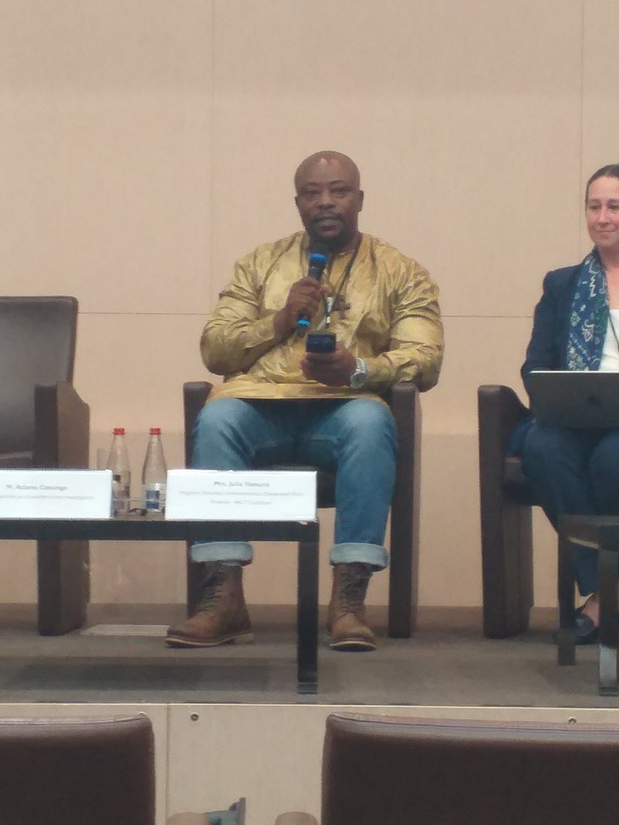 Conserv Congo (@conservc) on Twitter photo Honored to speak at the FRA/GI TOC Conference on Environmental Crime in Paris. 🌍 In the DRC, civil society & journalists are key to fighting wildlife trafficking, but they face serious risks. Let’s ensure funding reaches local CSOs & create safe spaces for activists. <a href="/Amini16/">Adams Cassinga</a> Honored to speak at the FRA/GI TOC Conference on Environmental Crime in Paris. 🌍 In the DRC, civil society & journalists are key to fighting wildlife trafficking, but they face serious risks. Let’s ensure funding reaches local CSOs & create safe spaces for activists. <a href="/Amini16/">Adams Cassinga</a>