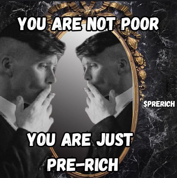 Can’t be poor if you’re prerich.