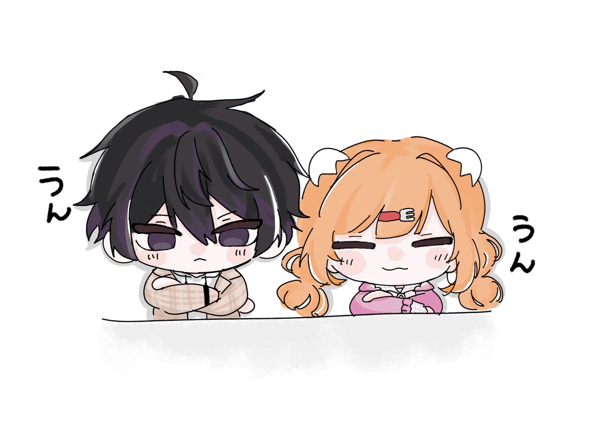 誇らしげな二人

 #そうまart  #たまこのーと  #すぺしゃー絵