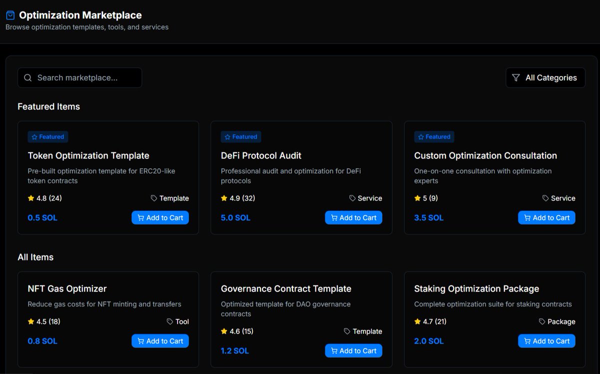 dalunindlin's tweet photo. Dev time is precious. Dalunin's Optimization Marketplace helps you skip the guesswork.
🛠️ Pre-built templates
🔍 Expert audits
💡 Custom consultations
⚡ Plug, optimize, deploy.
Your contract’s performance deserves an upgrade.
#Web3Dev #Solana #SmartContracts #DevTools #Dalunin https://t.co/fEZ12RgjK3