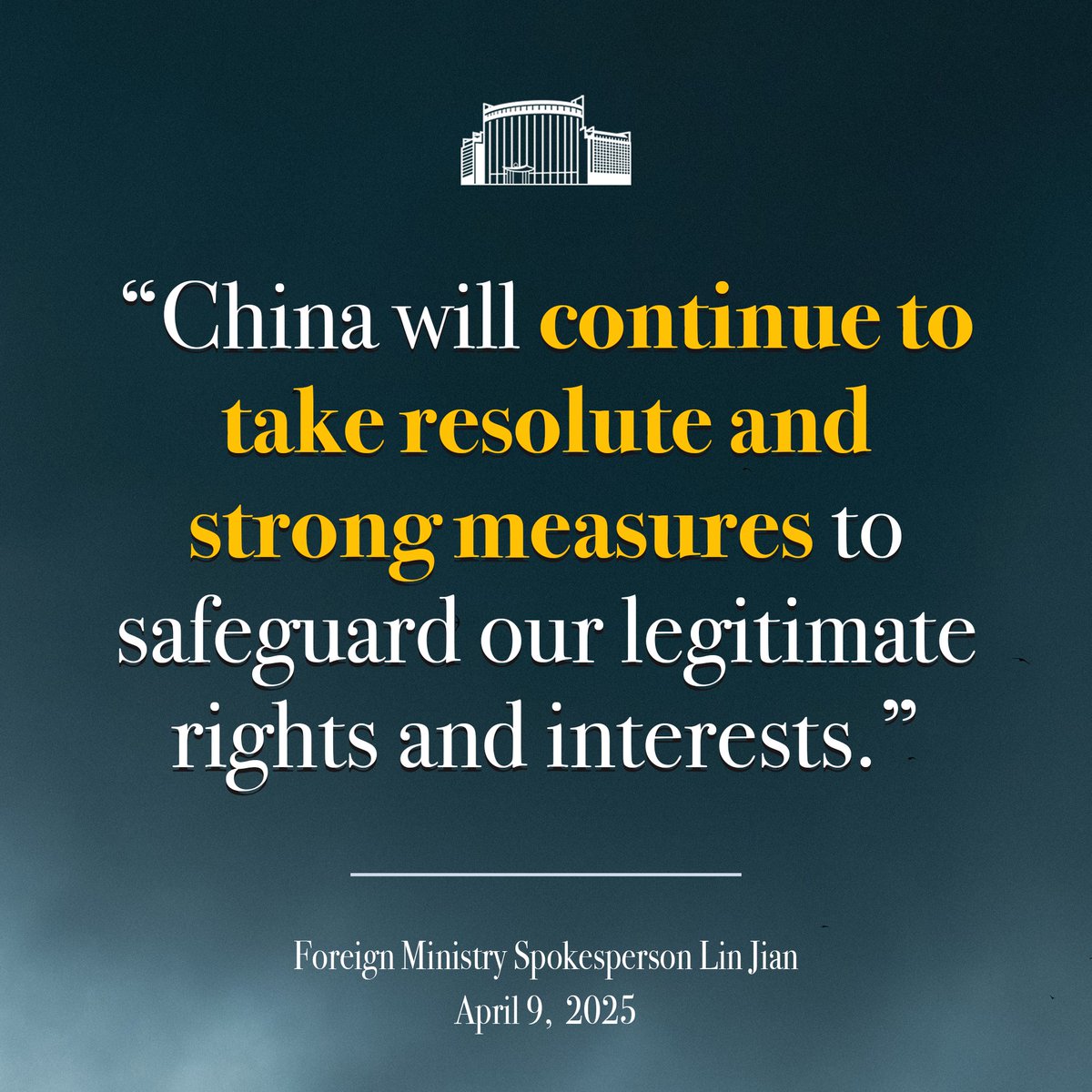 China will lift the additional tariffs on products imported from the United States to 84 percent, effective from 12:01 p.m. Thursday, the Customs Tariff Commission of the State Council announced Wednesday.
english.news.cn/20250409/86fa8…