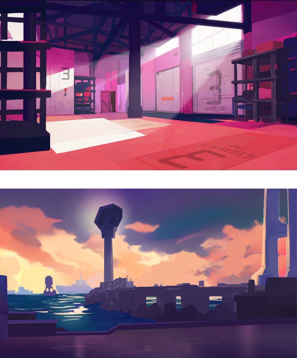 From sunlit city streets to shady warehouses and piers, Magical Pink will have to adapt to her surroundings when fighting evil! Check out some of the backgrounds we painted up for the game! 👀

🚨 2 days left to fund Part-Time Hero!!

✨// kickstarter.futureclub.dev
