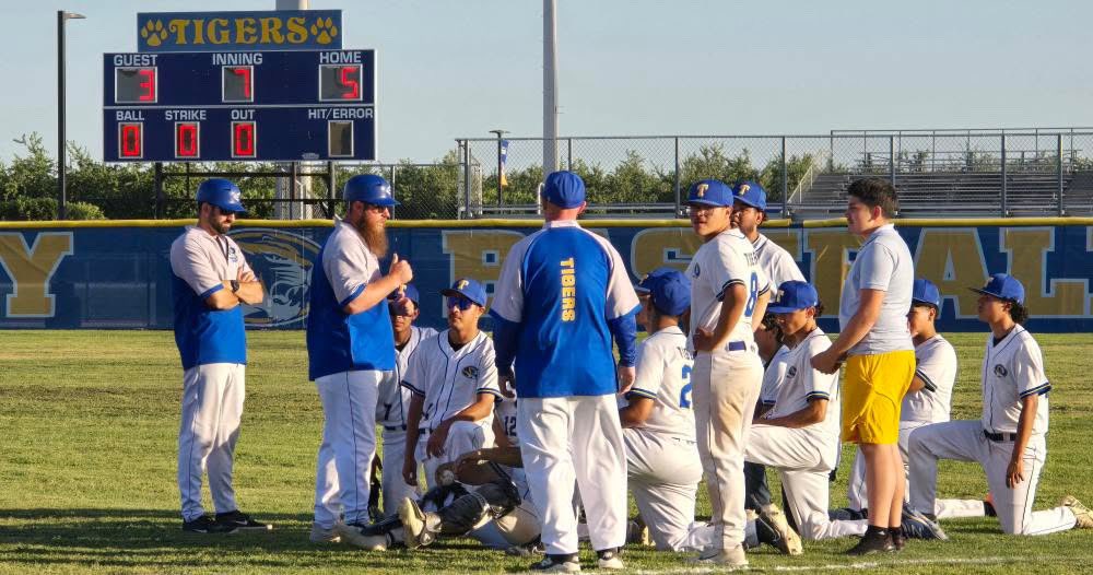 Baseball final 
Tranquillity 5 Firebaugh 3

Congratulations to Ryne Engelman, former Central Grizzlies player and new Tranquility baseball head coach and his Tigers. 
Tranquility Baseball program haven’t won a game in four years.  Ryne is doing an amazing job and is turning thing