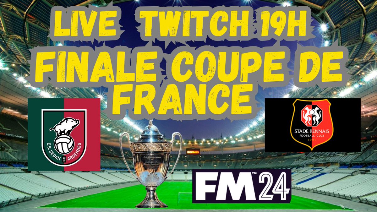 Gabybanoun's tweet photo. avant #PSGAVFC #lcli rdv Ce soir 19h sur Twitch pour la suite de notre série
" de la R3 à la ligue des champions"
Nous voici en finale de coupe de France contre Rennes , venez me donner de la force
j'ai besoin de votre soutien :
https://t.co/1t9KT4a5u7
à toute https://t.co/OtzxWYFXxE