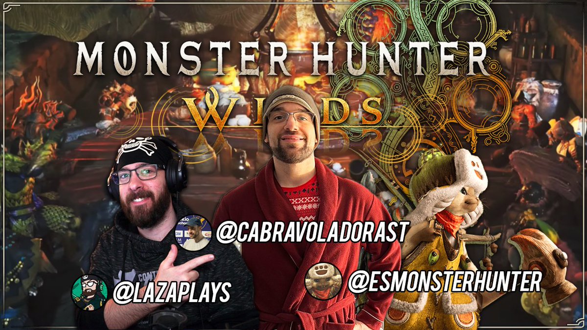 Lázaro ☠︎︎ (@lazaplays) on Twitter photo 🔴 EN DIRECTO con #MonsterHunterWilds
Hoy participamos en LA CANTINA de <a href="/ESMonsterHunter/">Monster Hunter España</a> con <a href="/CabraVoladoraST/">Cabravoladora</a> y <a href="/Capcom_Es/">Capcom España</a>
Os dejo los 3 canales aquí 👇
💙 twitch.tv/capcom_es
🐐 twitch.tv/cabravoladora
☠️ twitch.tv/lazaplays
Un rato de charla y nos vamos de caza! 🔴 EN DIRECTO con #MonsterHunterWilds
Hoy participamos en LA CANTINA de <a href="/ESMonsterHunter/">Monster Hunter España</a> con <a href="/CabraVoladoraST/">Cabravoladora</a> y <a href="/Capcom_Es/">Capcom España</a>
Os dejo los 3 canales aquí 👇
💙 twitch.tv/capcom_es
🐐 twitch.tv/cabravoladora
☠️ twitch.tv/lazaplays
Un rato de charla y nos vamos de caza!