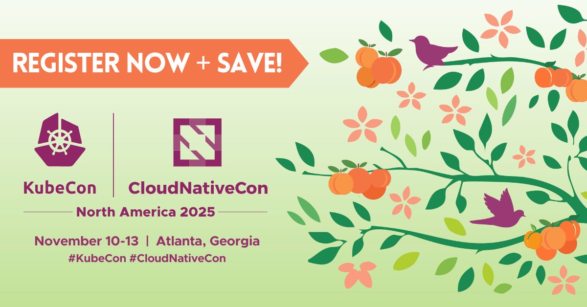 #KubeCon + #CloudNativeCon North America registration JUST opened &amp; we want to see 🫵 in ATL this fall! If you’re eager to drive the future of #CloudNative innovation, join us Nov 10-13 in Atlanta for CNCF’s 4️⃣ day extravaganza! Register by May 6 + SAVE: hubs.la/Q03gBZmf0