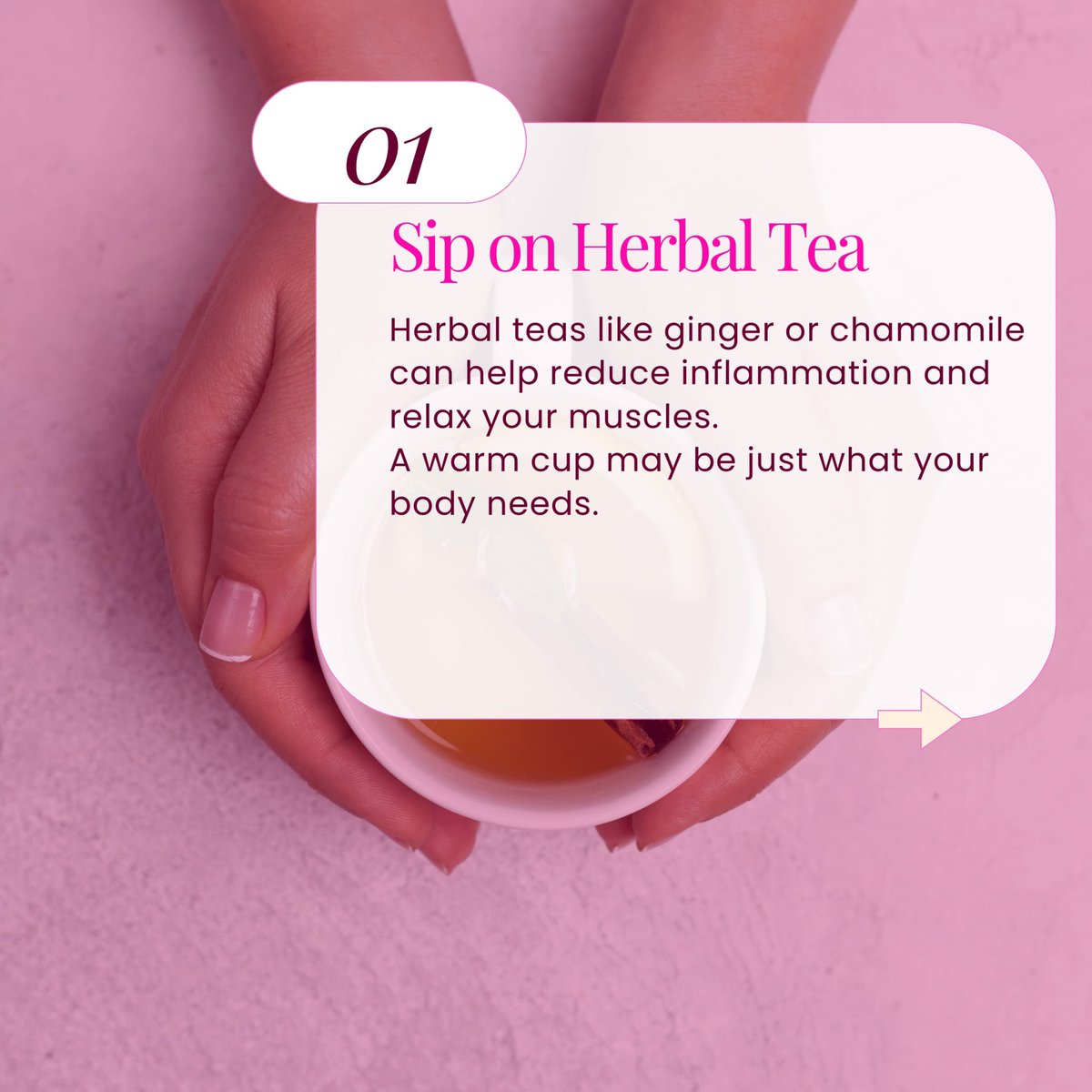 Pad_Her_'s tweet image. Menstrual cramps, am i right?🙄🙄i understand how uncomfortable it can get.

Need some natural remedies to ease Period cramps? Take a look below, dearies😊💖

Which of these remedies have you tried/Will you try?

#PeriodRelief
#PadHerWithLove
#MestrualRemedies