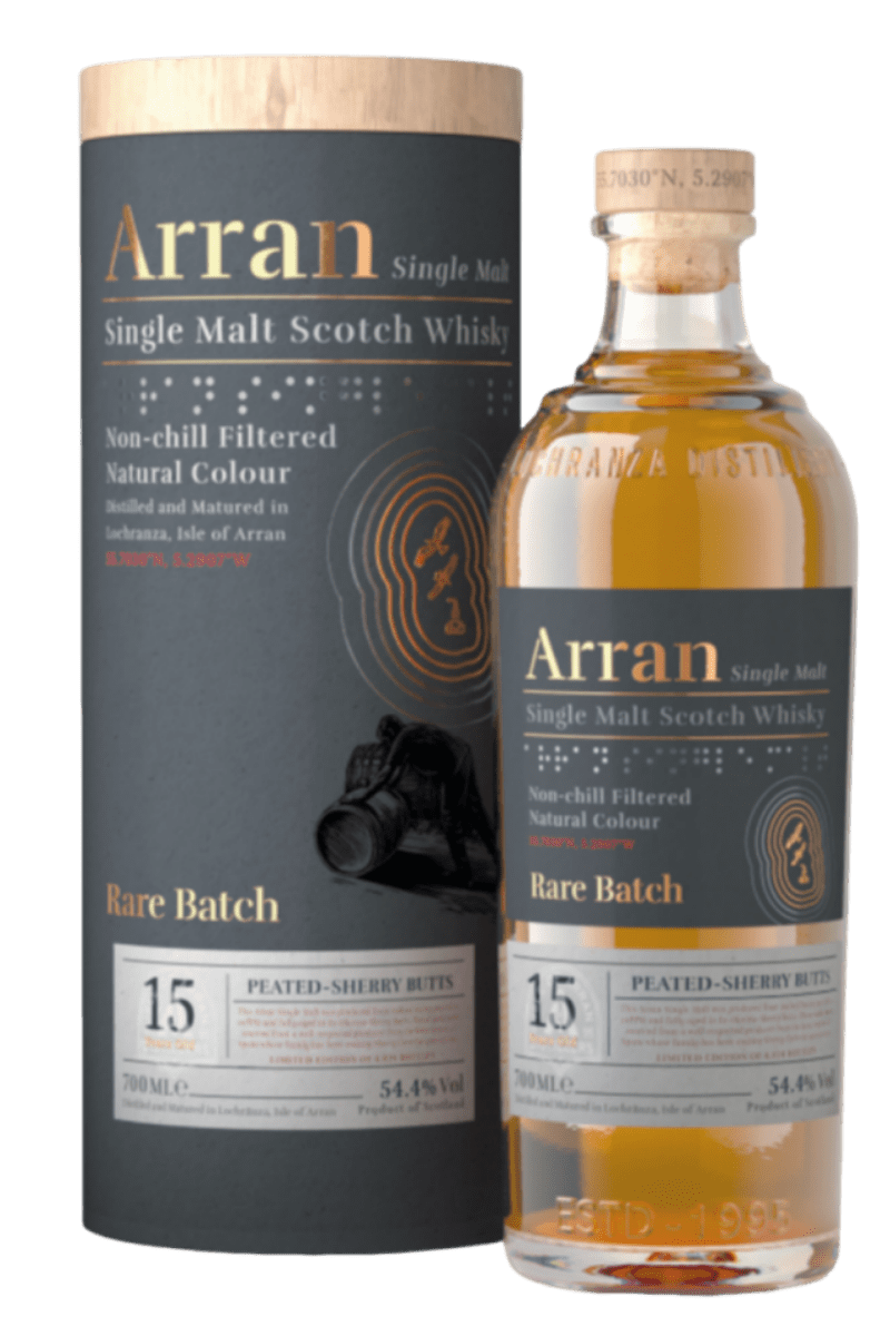 New Rare Batch!
Arran 15 Year Old -  Peated - Sherry Butts
Produced from malted barley peated to 20ppm and fully aged in ex-Oloroso  Sherry Butts. These casks were sourced from a well-respected producer  in the Jerez region of Spain
Smooth and rich!
robbieswhiskymerchants.com/item/4351/www/…