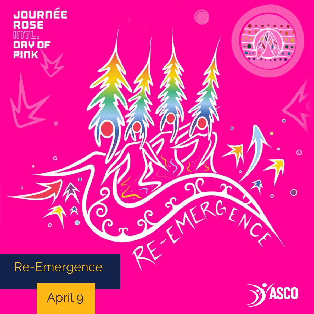 Today is #InternationalDayOfPink!Join us and wear pink to celebrate this year's theme of RE-EMERGENCE. It's about never forgetting. It's about honouring the brave actions of 2SLGBTQIA+ activists. It's about reflecting on the past &amp; building a brighter future together.