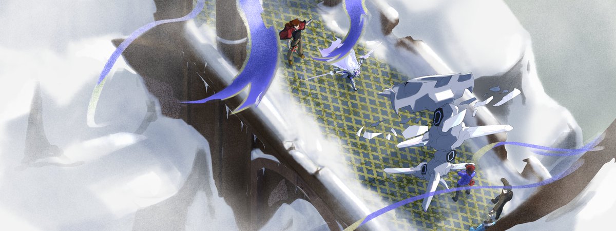 Battle in a Mountaintop Fortress.  

#Pokemon #fakemon #illustration