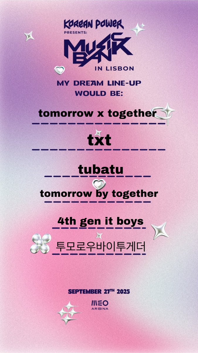 txtlov's tweet photo. @koreanpowerkpop hope this helps 😛😛 #MusicBankinLisbon https://t.co/9o5tBRQufy