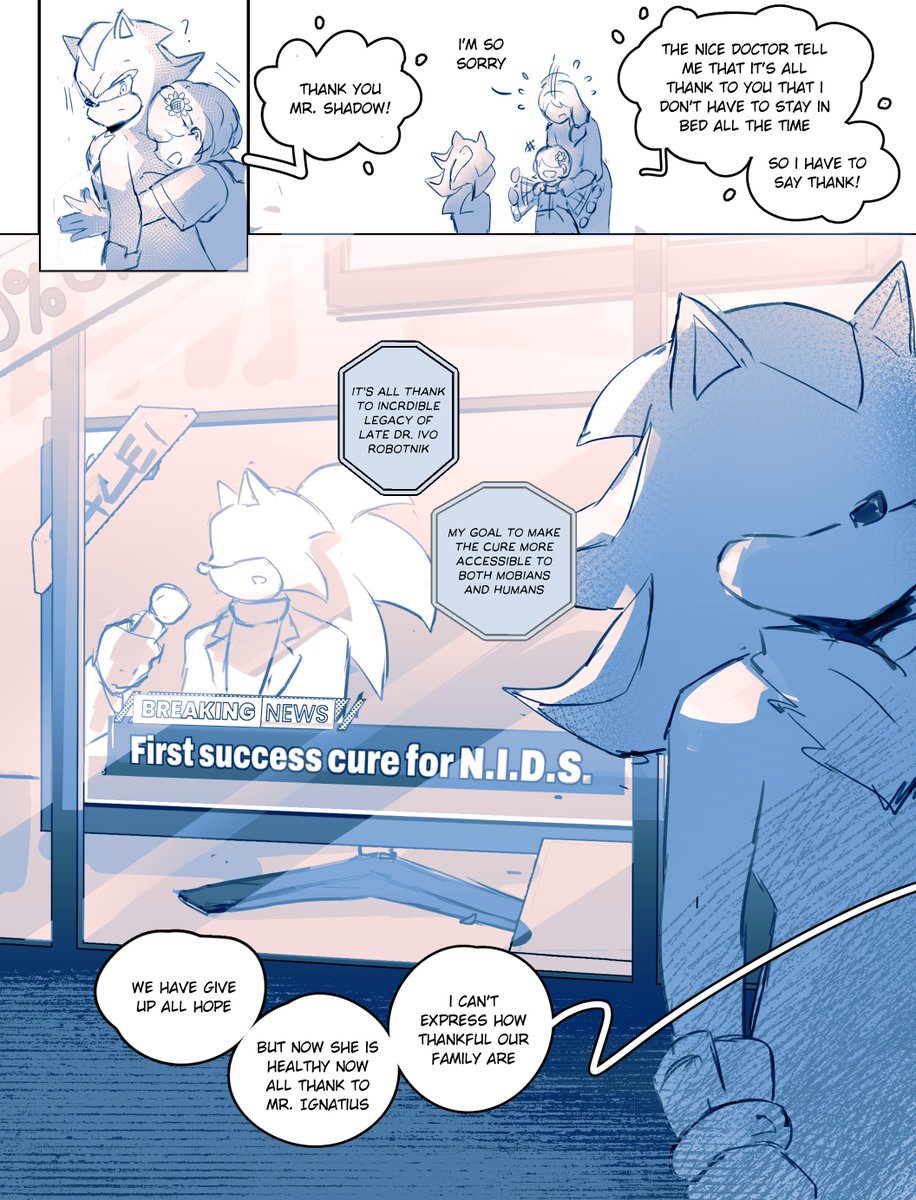 [post-main story of my #sonadowfankid AU]

"I can see your smile in their
Because you would have been happy for them." 