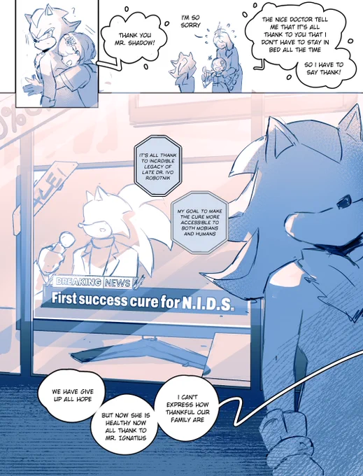 [post-main story of my #sonadowfankid AU]

"I can see your smile in their
Because you would have been happy for them." 