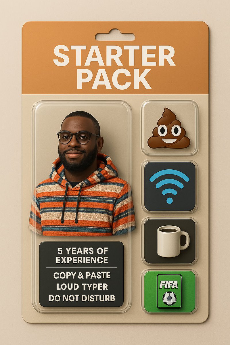 Je dockerise mes insomnies, je scale mes galères et je commit des excuses en prod depuis 2019.
Starter pack validé ☕⚙️🔥
#CloudEngineer #DevTroll #AWSaddict #JmeterSurVie #starterpack