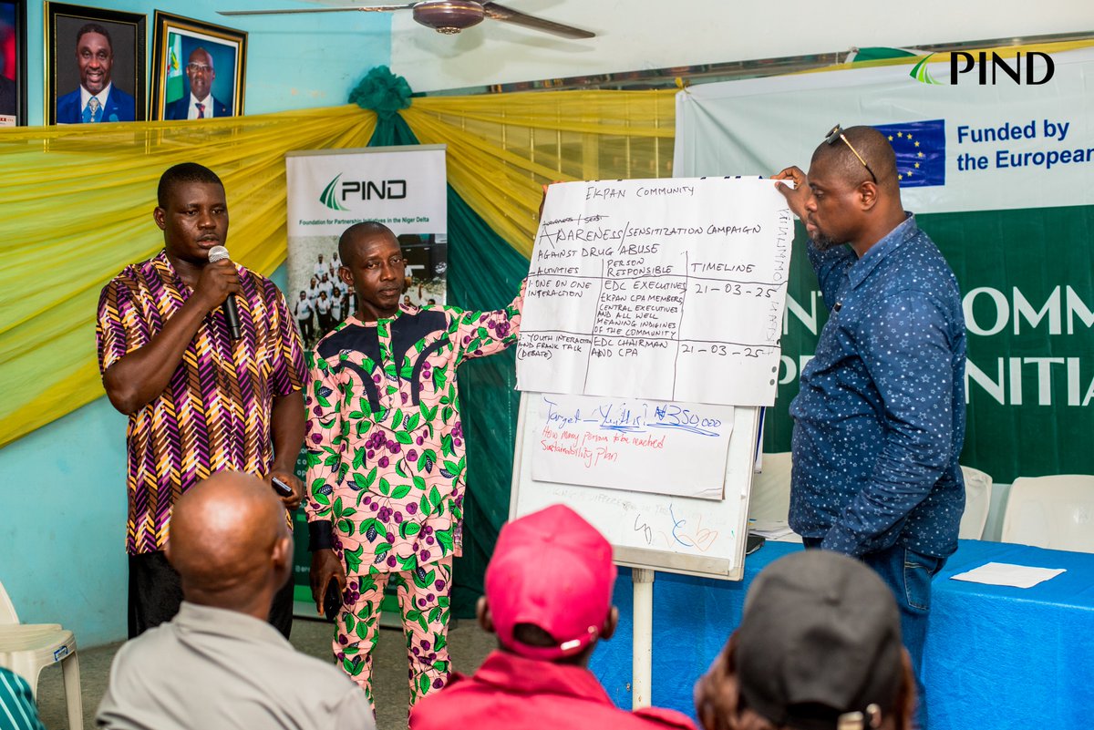 PIND Foundation (@pindfoundation) on Twitter photo Communities in Bayelsa & Delta lead the way in peacebuilding!
With support from <a href="/PINDFoundation/">PIND Foundation</a>, <a href="/SFCGNigeria/">SFCG Nigeria</a>, and <a href="/SDNNigerDelta/">#20YearsofImpact</a>, and funded by the <a href="/EUinNigeria/">EU in Nigeria 🇪🇺🇳🇬</a>, the Intercommunal Peace Initiative tackled key conflict drivers with sustainable, community-led solutions.
To Communities in Bayelsa & Delta lead the way in peacebuilding!
With support from <a href="/PINDFoundation/">PIND Foundation</a>, <a href="/SFCGNigeria/">SFCG Nigeria</a>, and <a href="/SDNNigerDelta/">#20YearsofImpact</a>, and funded by the <a href="/EUinNigeria/">EU in Nigeria 🇪🇺🇳🇬</a>, the Intercommunal Peace Initiative tackled key conflict drivers with sustainable, community-led solutions.
To