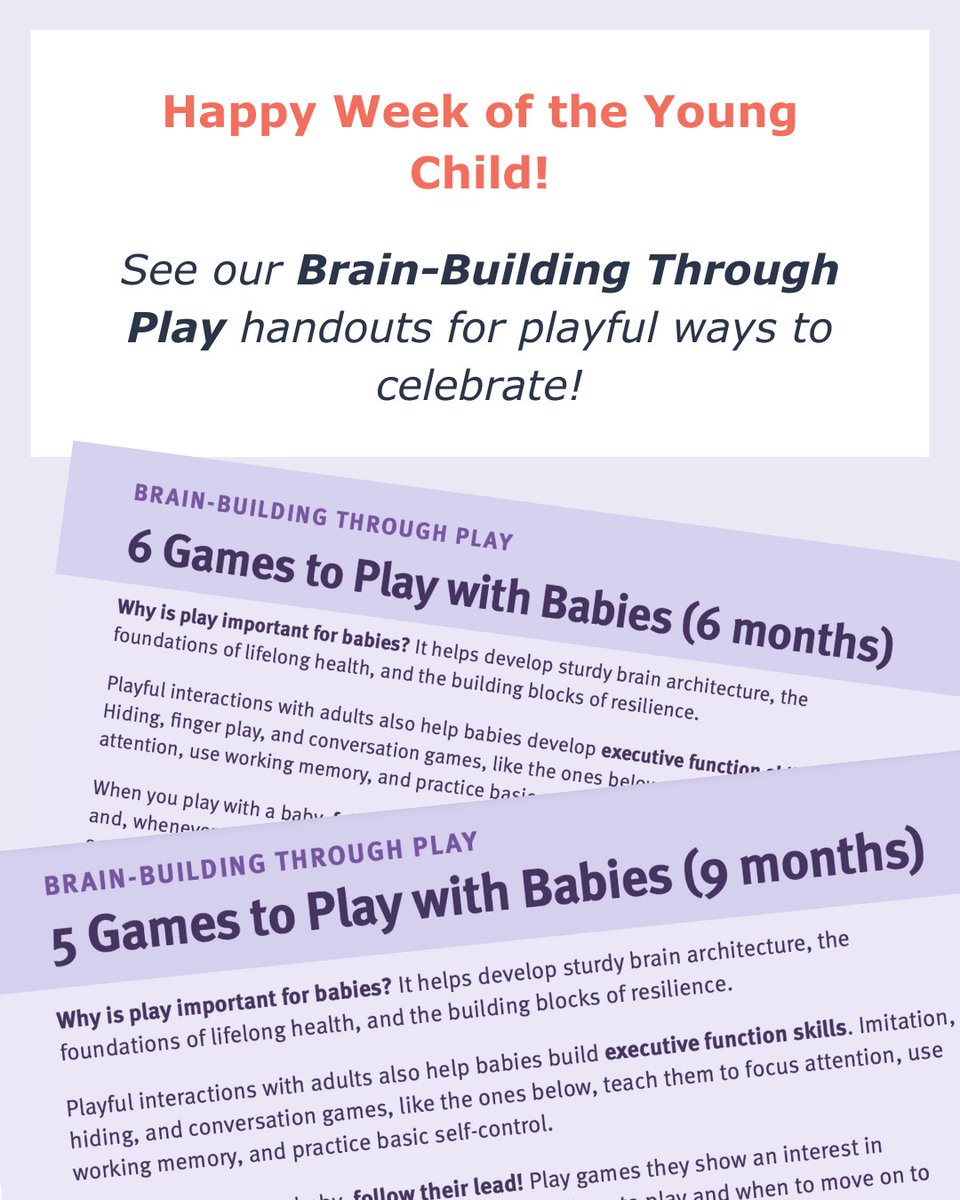 HarvardCenter (@harvardcenter) on Twitter photo Happy Week of the Young Child! See our Brain-Building Through Play handouts for fun ways to celebrate 👉 bit.ly/4h4kPFF
#WOYC25 #WOYC <a href="/NAEYC/">NAEYC</a> Happy Week of the Young Child! See our Brain-Building Through Play handouts for fun ways to celebrate 👉 bit.ly/4h4kPFF
#WOYC25 #WOYC <a href="/NAEYC/">NAEYC</a>