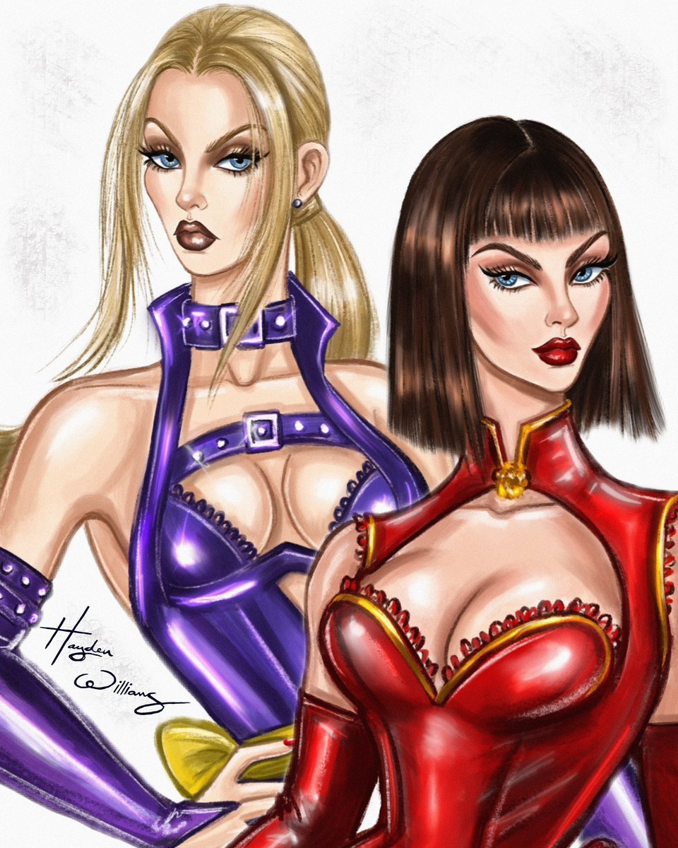 NINA &amp; ANNA WILLIAMS 💜❤️

The iconic rival sisters from the #Tekken video game franchise &amp; my fave characters. I’ve been obsessed with them since I got my first #PlayStation/Tekken game back in the 90s &amp; always loved the design of the sisters + their storyline/lore. As I’ve been