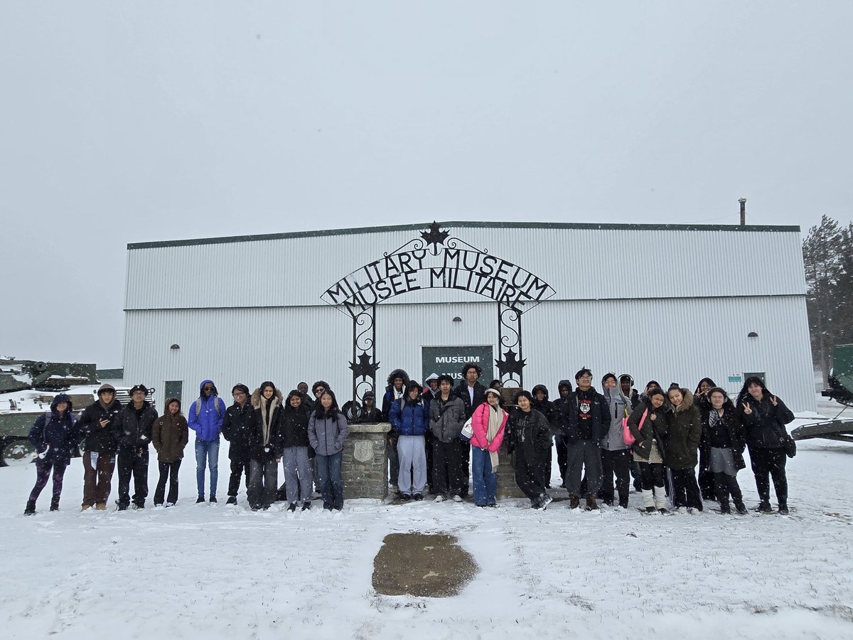 dimillo82's tweet photo. On April 1st &amp; April 8th, @FLCHS_TCDSB grade 10 Canadian history students went to @CanadianForces Base Borden to explore museum artifacts, WWI training trenches and Peacekeeper's Park https://t.co/kOweLa5C6D