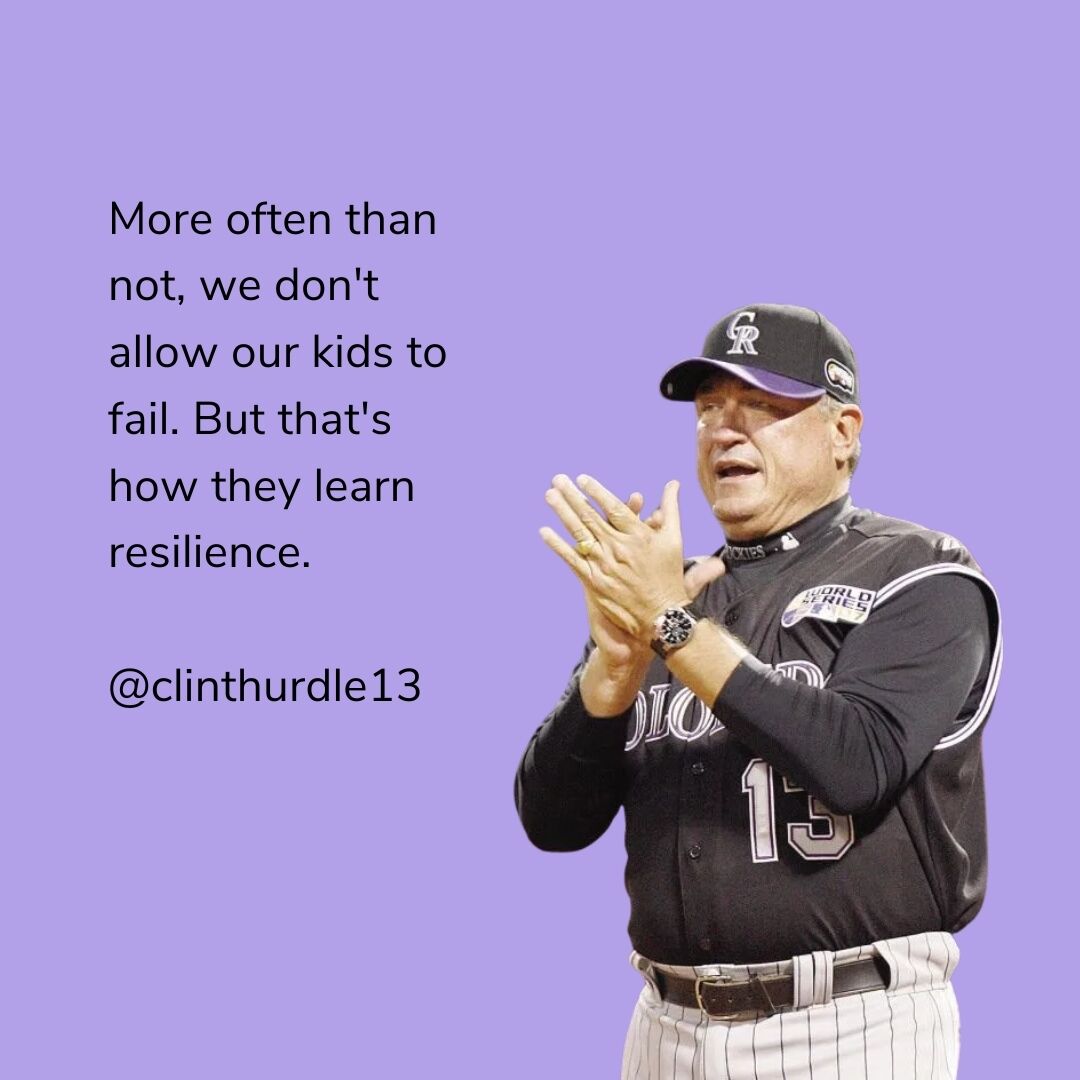 More often than not, we don't allow our kids to fail. But that's how they learn resilience.