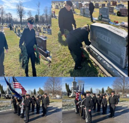 league_navy's tweet photo. Greenville NJROTC participated in Wreaths Across America! #rotc #navyleague https://t.co/aZtdphz8Lw