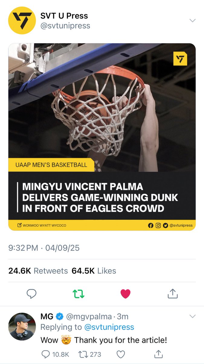 lakameanie's tweet photo. #minwon few tweets au
A way through a man’s heart is through … bylines?
alternatively,
Sports editor si Ww ng official student publication nila pero parang iisa lang ang sinusulat niya?
#deezreqs https://t.co/qm1DewUbj9
