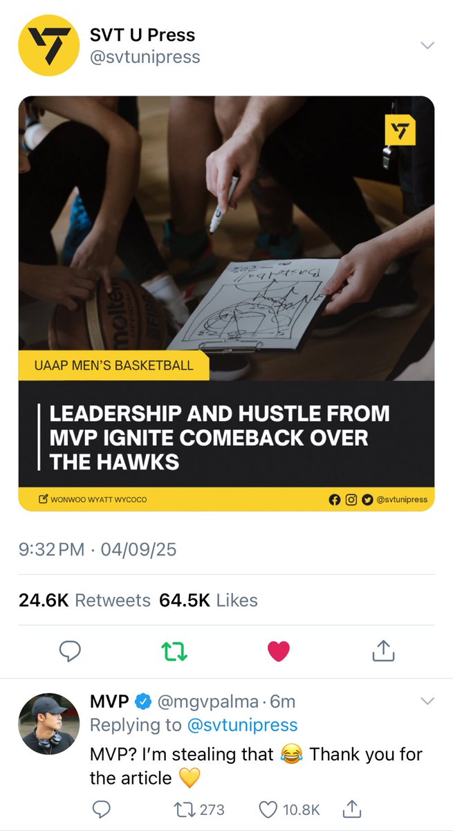 lakameanie's tweet photo. #minwon few tweets au
A way through a man’s heart is through … bylines?
alternatively,
Sports editor si Ww ng official student publication nila pero parang iisa lang ang sinusulat niya?
#deezreqs https://t.co/qm1DewUbj9