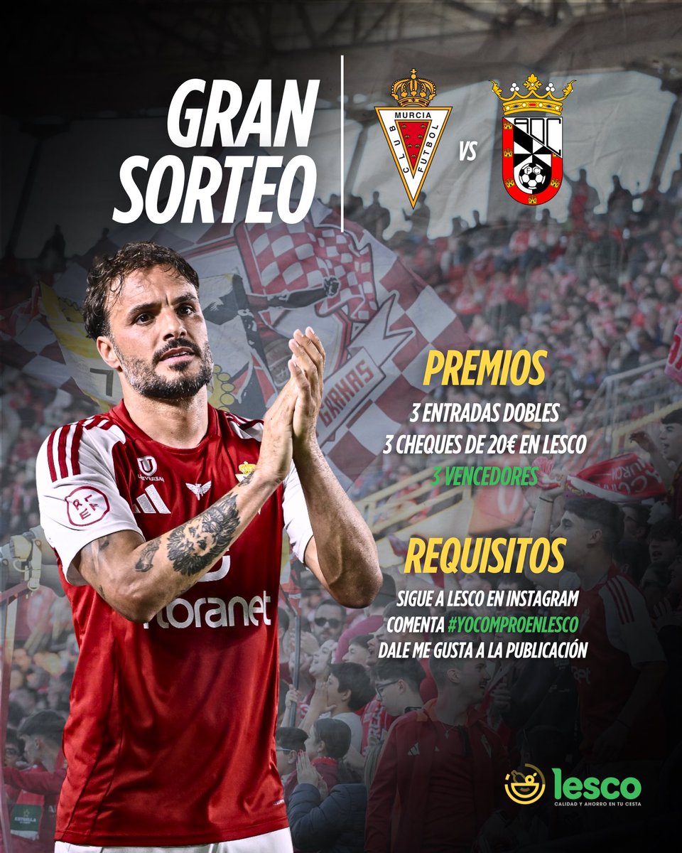 ¡No sois conscientes del sorteazo que tenemos activo en Instagram junto al <a href="/realmurciacfsad/">Real Murcia CF</a>! 🤜🏻🤛🏻

El #RealMurciaCeuta lo jugamos TODOS.

Sorteo aquí: instagram.com/p/DIO6vC-IYsF/…

#TuSuperDeConfianza
