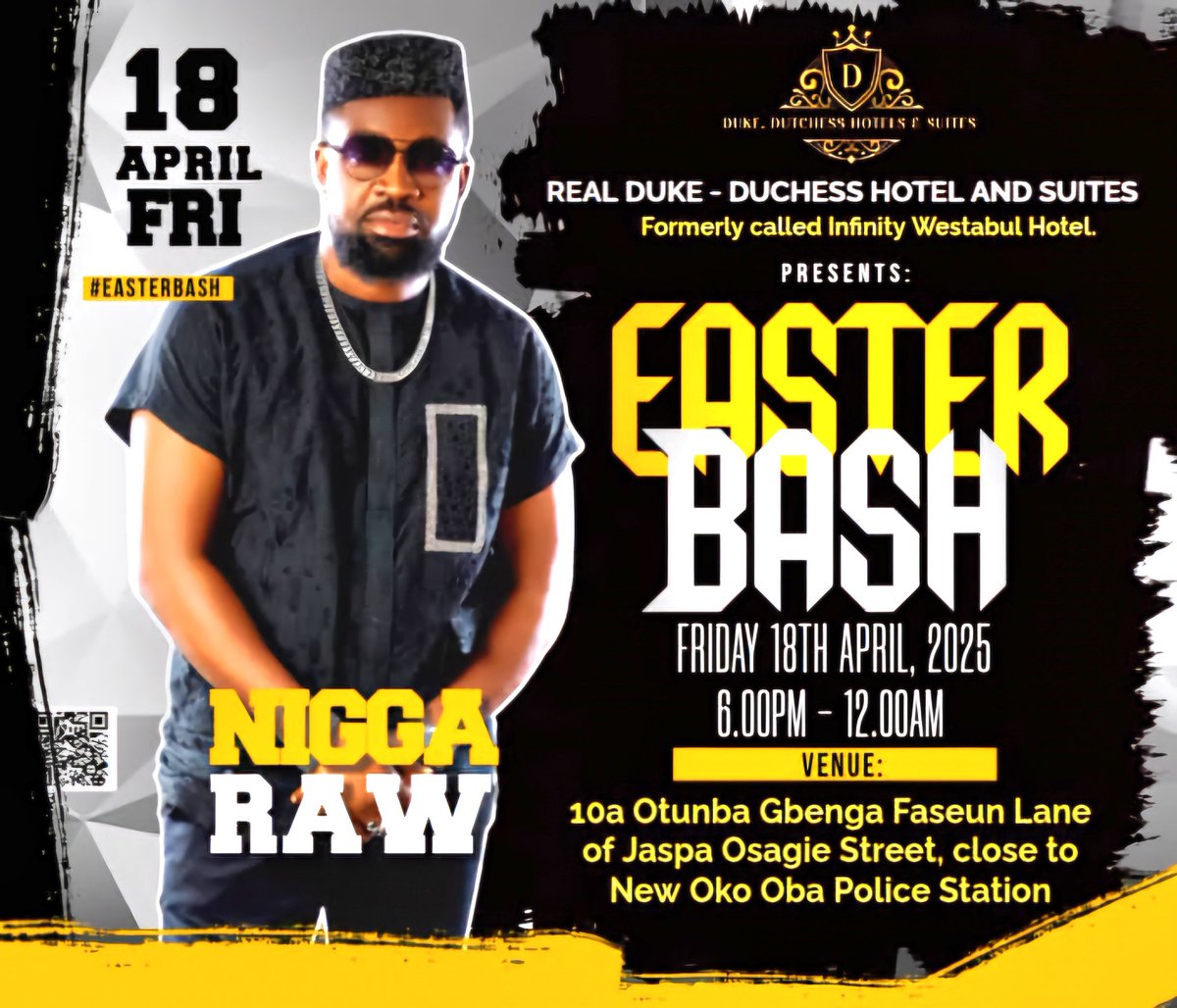 Easter Bash 👉🏾 18th April @realdukeduchesshotels #lagos 
@officialfelixduke