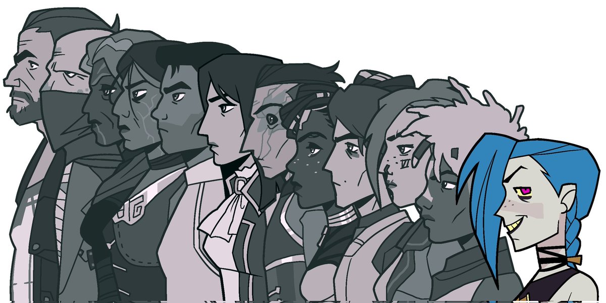 CreeperMreaper's tweet photo. Some randos and jinx #arcane #arcanefanart https://t.co/8Bij0IgtSl