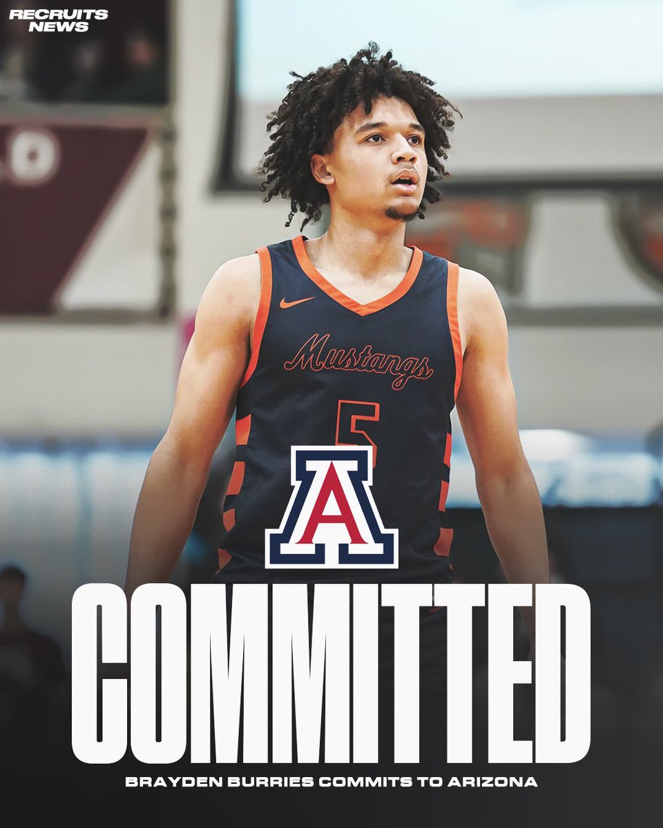 CBKReport's tweet photo. BREAKING: 2025 Top-15 Prospect Brayden Burries is headed to Arizona. 

Massive pickup for Tommy Lloyd and the Wildcats. 🐻 https://t.co/E7mCluFYUS