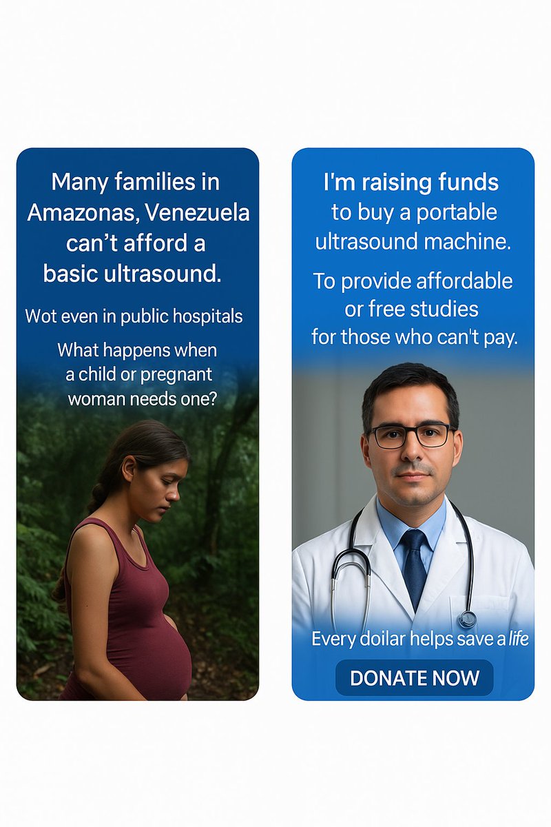amgirons's tweet photo. Many families in Amazonas, Venezuela, can’t afford a basic ultrasound.
I’m raising funds to offer low-cost or free exams to those in need.
Help me bring hope and health.

Donate or share: https://t.co/RLRkQ4Jr9R

#AffordableCare #HealthcareForAll #AmazonasVenezuela #ChangeALife https://t.co/czrelSNcf5