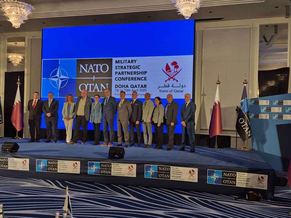 In Doha 🇶🇦 for #MSPC25 to promote #StabilityPolicing as a key #NATO capability across the operational continuum, from conflict to stabilization, with a strong focus on #HumanSecurity.
Engaging with #Partners to enhance cooperation and strengthen the #Alliance.
#WeAreNATO