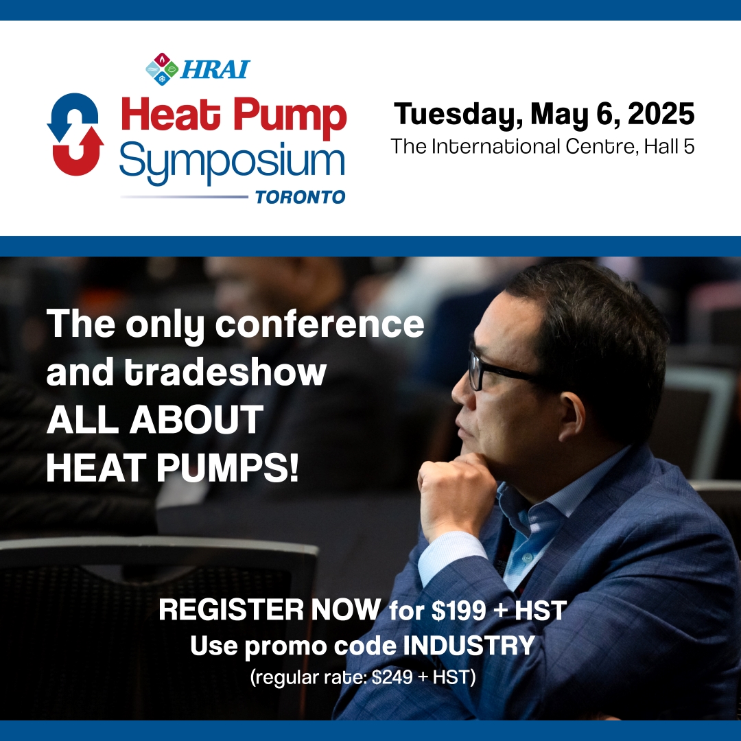 The Heat Pump Symposium May 6 in Toronto will cover the latest information on the subject.
heatpumpsymposium.ca/register-indus…