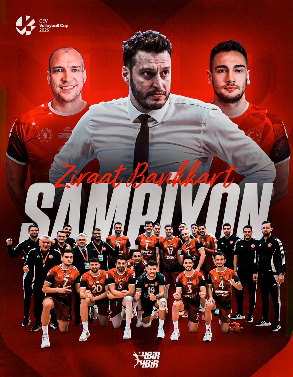 🏆 𝐒̧𝐀𝐌𝐏𝐈̇𝐘𝐎𝐍 𝐒̧𝐀𝐌𝐏𝐈̇𝐘𝐎𝐍 𝐒̧𝐀𝐌𝐏𝐈̇𝐘𝐎𝐍! 𝐙𝐈̇𝐑𝐀𝐀𝐓 𝐁𝐀𝐍𝐊𝐊𝐀𝐑𝐓 𝐂𝐄𝐕 𝐊𝐔𝐏𝐀𝐒𝐈 𝐒̧𝐀𝐌𝐏𝐈̇𝐘𝐎𝐍𝐔! 😎

🔴⚫️ Ziraat Bankkart 3 - 1 Asseco Resovia Rzeszow

🆚 20-25, 25-17, 28-26 ve 25-14