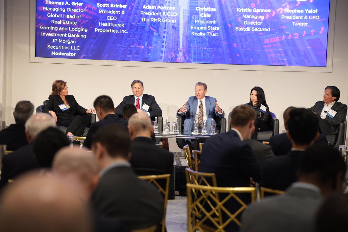 NYUSchack's tweet photo. We heard from some amazing speakers this morning at the 29th Annual REIT Symposium! Featuring panels on MARKET DYNAMICS; REPOSITIONING REITs FOR GROWTH; and OPPORTUNITIES IN A VOLATILE INTEREST RATE ENVIRONMENT.

Looking forward to more insights this afternoon! https://t.co/RN8cas4T9z