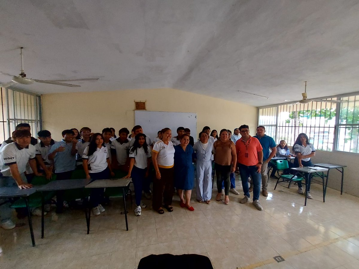 Coespoyuc's tweet photo. El Consejo Estatal de Población (COESPO) por medio del Programa Integral Protégete, impartió la plática “Prevención del Embarazo Adolescente” a 32 alumnos pertenecientes al Telebachillerato comunitario de la comisaria de Bolón del Municipio de Umán

#COESPO #RenacimientoMaya https://t.co/ZJiIDsp8lg