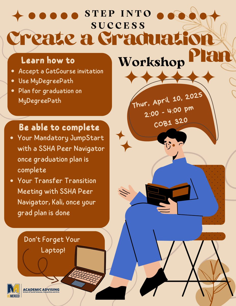 Attention Bobcats!

Have you completed your JumpStart graduation plan? Come out and join us for a workshop on Thursday, April 10, 2025, from 2:00 PM - 4:00 PM in COB1 320 to learn how to create your graduation plan and clear that hold! 😎

Don't forget your laptop!