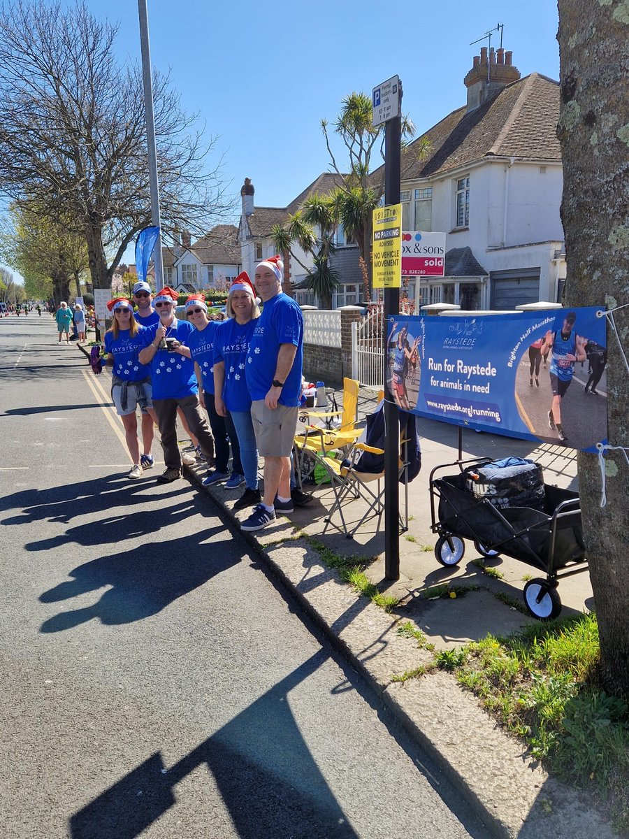 Raystede's tweet photo. A huge congratulations to #TeamRaystede for taking part in both the Brighton Marathon and London Landmarks Half Marathon on Sunday 6 April! The runners have so far raised around ยฃ5,700, which is enough to run our kennels for a fortnight. Thank you, what a wonderful achievement! https://t.co/WSab2jEjw8