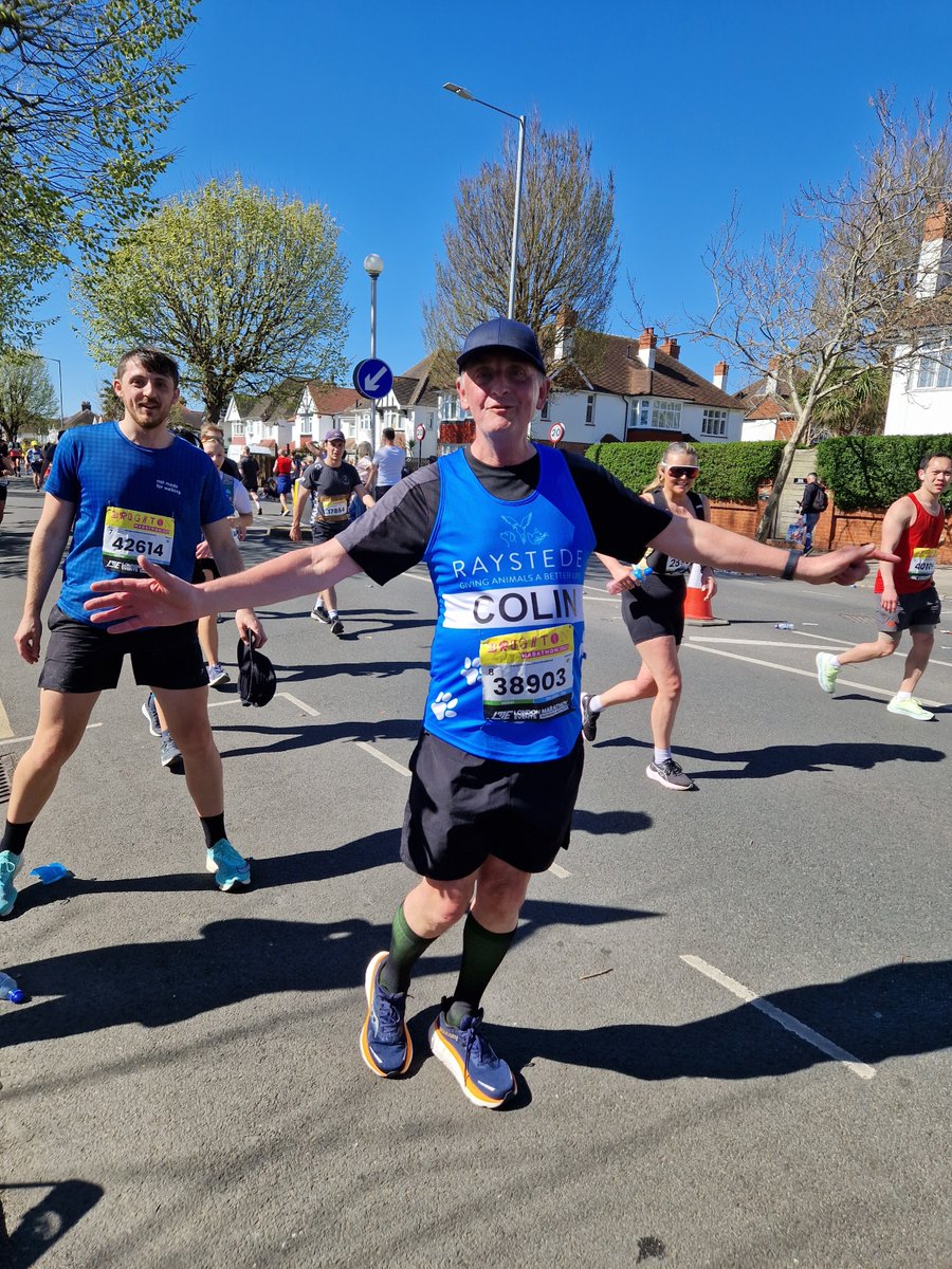Raystede's tweet photo. A huge congratulations to #TeamRaystede for taking part in both the Brighton Marathon and London Landmarks Half Marathon on Sunday 6 April! The runners have so far raised around ยฃ5,700, which is enough to run our kennels for a fortnight. Thank you, what a wonderful achievement! https://t.co/WSab2jEjw8