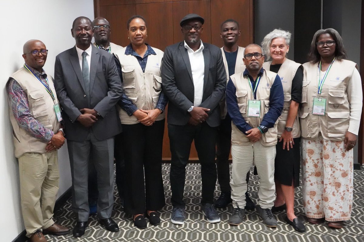 The #Commonwealth Observer Group, led by <a href="/DannyFaure/">Danny Faure</a>, met with a cross-section of media representatives &amp; the media regulator in #Gabon for an update on the media landscape, including the regulatory framework, media literacy &amp; preparations for coverage of the upcoming