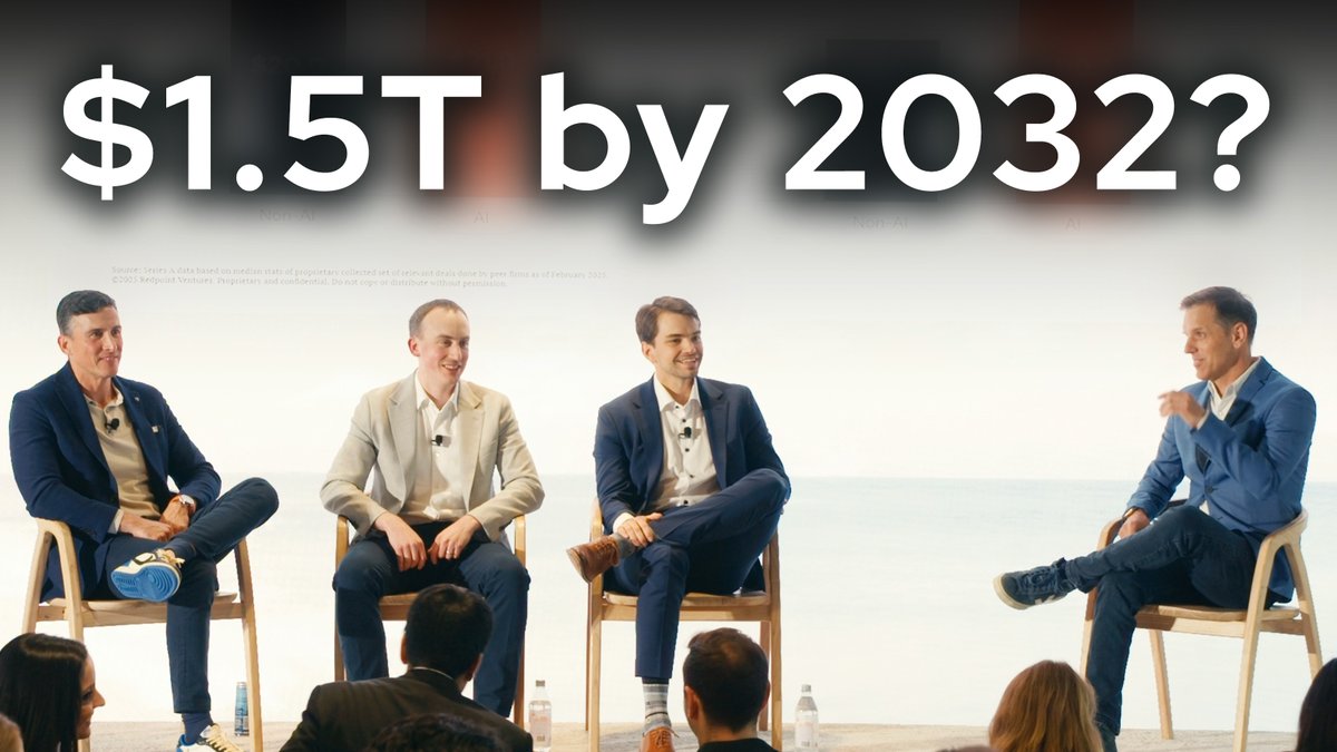 Redpoint (@redpoint) on Twitter photo At Redpoint’s annual meeting, <a href="/sraney/">Scott Raney</a>, <a href="/alexbard/">alex bard</a>, <a href="/patrickachase/">Patrick Chase</a> and <a href="/jacobeffron/">Jacob Effron</a> shared their unfiltered thoughts on some of the most topical questions in AI today:
- Where value will accrue
- Which industries are best positioned for defensibility at the application layer
- The At Redpoint’s annual meeting, <a href="/sraney/">Scott Raney</a>, <a href="/alexbard/">alex bard</a>, <a href="/patrickachase/">Patrick Chase</a> and <a href="/jacobeffron/">Jacob Effron</a> shared their unfiltered thoughts on some of the most topical questions in AI today:
- Where value will accrue
- Which industries are best positioned for defensibility at the application layer
- The