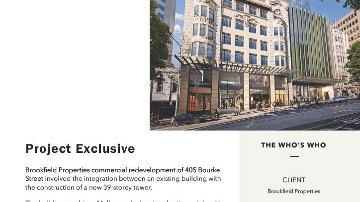 fsikc's tweet photo. Old meets new at 405 Bourke St. in Melbourne: a 39-storey project where ASP’s Icon X, Urban Interlock &amp; MAGNES access flooring bridged heritage with innovation—earning top Green Star &amp; NABERS ratings. See why developers are taking notice: https://t.co/vHOCWL74Ul https://t.co/H2aMXcp6zx
