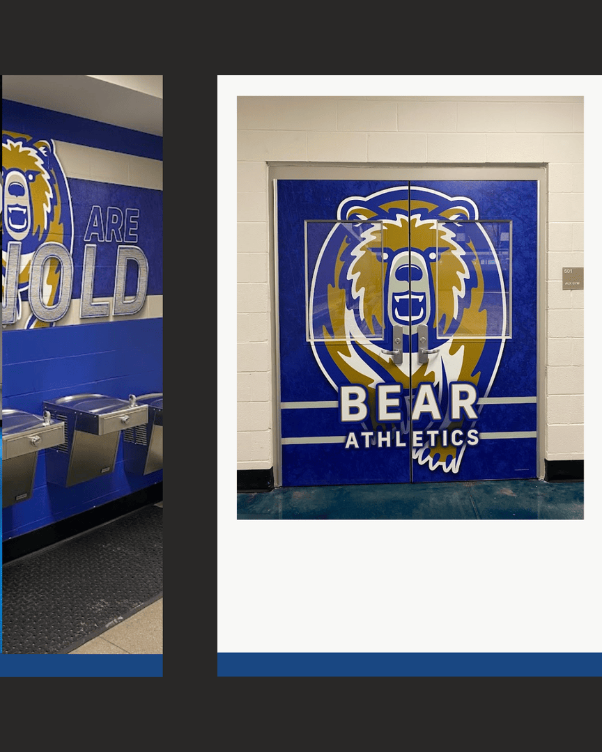 waterboy_tx's tweet photo. Check out the gorgeous record board, mounted signage, wall wraps, and window film we designed, manufactured, and installed for Benold Middle School! This was a total transformation of the Benold Bears’ athletic spaces, and it’s sure to inspire students and fans alike. https://t.co/wMA7J3jfWD
