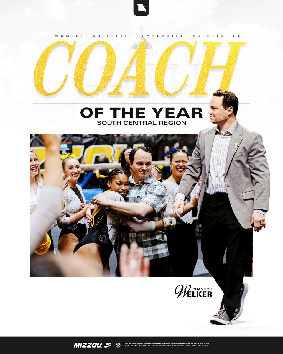 Two Tigers earns South Central regional awards 👀 

Congrats to Amari Celestine for winning Regional Co-Gymnast of the Year and to coach Shannon Welker for being named Regional Coach of the Year 👏 

🔗: bit.ly/4j9rwaS

#MIZ 🐯