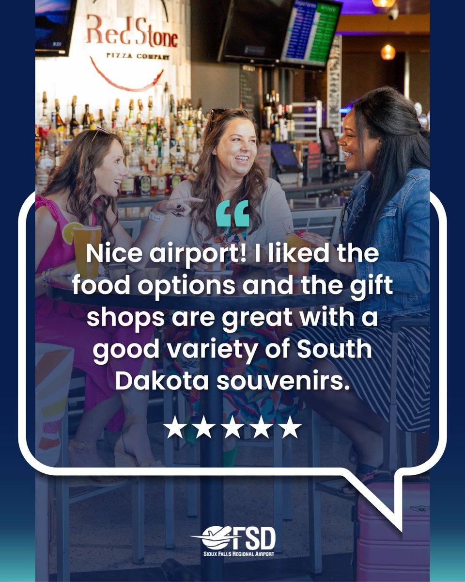 Did you travel from somewhere else? If you loved our airport, don't forget to leave a review on Google and tell us where you're from.